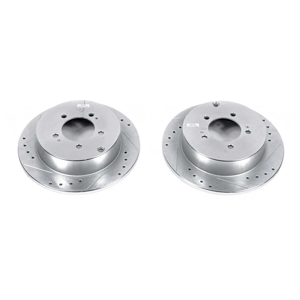 JBR1374XPR Powerstop 2-Wheel Set Brake Discs Rear for Mitsubishi Lancer 09-15 - Image 1 of 1