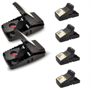Rat Trap 6-Pack, Large Mouse Traps for Indoor and Outdoor Use, Reusable Mouse... - Picture 1 of 6
