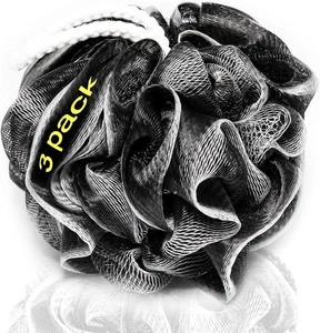 Loofah Doccia XXL 90g Carbone Confezione da 3 di Perfect Bath Spugna Esfoliante Uomo Donna - Foto 1 di 5