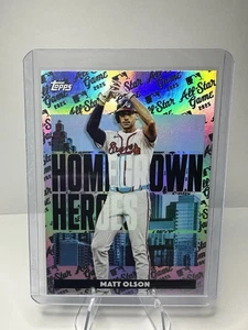 2025 Topps All Star MATT OLSON Homegrown  Heroes #HH-9 Atlanta Braves. Holo. - Picture 1 of 2