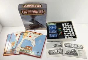 Vintage 1988 EMPIRE BUILDER Railroad-Building Strategy Board Game 100% COMPLETE! - Picture 1 of 14