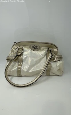 Bolso de mano Kathy Van Zeeland para mujer beige marrón bolsillos interiores doble asa Foto 1 de 4