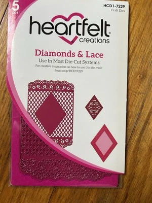 Heartfelt creations Diamonds And Lace  Die Set retired - Image 1 of 2