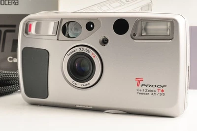 [COMO NUEVO en Caja] Cámara fotográfica compacta Kyocera T Proof Yashica T4 Super T5 de JAPÓN Foto 1 de 4