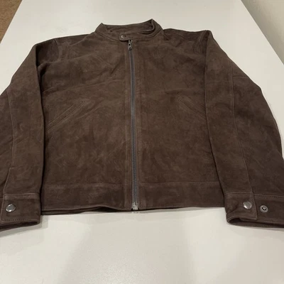 Chaqueta Café Racer 100 % gamuza Quince Espresso M Foto 1 de 3