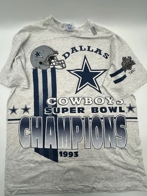 Camisa De Colección Dallas Cowboys Campeón del Super Bowl Años 90 Nueva Stock Antiguo Salem Talla XL Foto 1 de 4