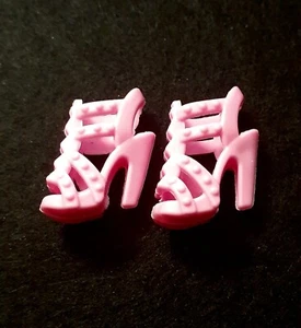 ¡¡NUEVO!! Zapatos Muñeca Barbie Color Rosa Claro Sólido Estilo Tacón Alto Puntera Abierta Moda - Imagen 1 de 5