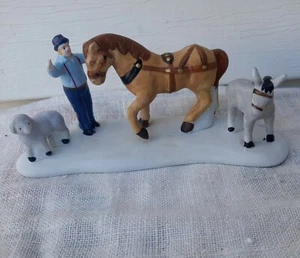 Animali da stalla in porcellana Dickensvale by Lemax 1995 - Foto 1 di 9