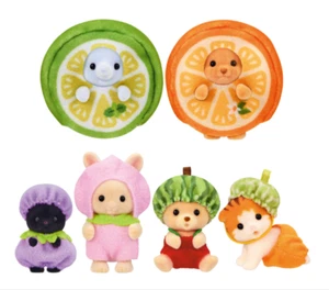 Sylvanian Families Baby Fruit Party Pełny zestaw 6 epok Calico Critters Japonia - Zdjęcie 1 z 11