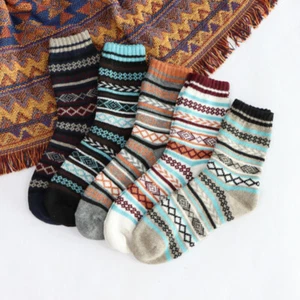 1-5Pairs Womens Wool Socks Heavy Duty Warm Thermal Lambs Wool Boots Socks - Picture 1 of 43