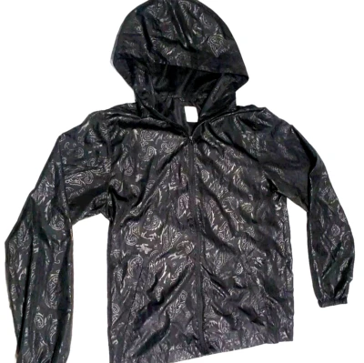 Culture Kings "Not For Sale" Black Paisley Hoodie Zip up Rain Jacke Men Sz XS-S - Image 1 of 4
