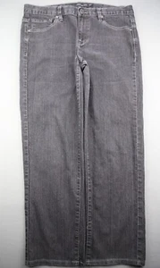 Pantalones de mezclilla para mujer Calvin Klein tiro medio pierna recta negros talla 31/12 (Sr 34x27) - Imagen 1 de 9