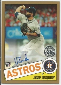 2020 Topps Series 2 Baseball Jose Urquidy 1985 Auto 85A-JU Gold Parallel 04/50 - Picture 1 of 2