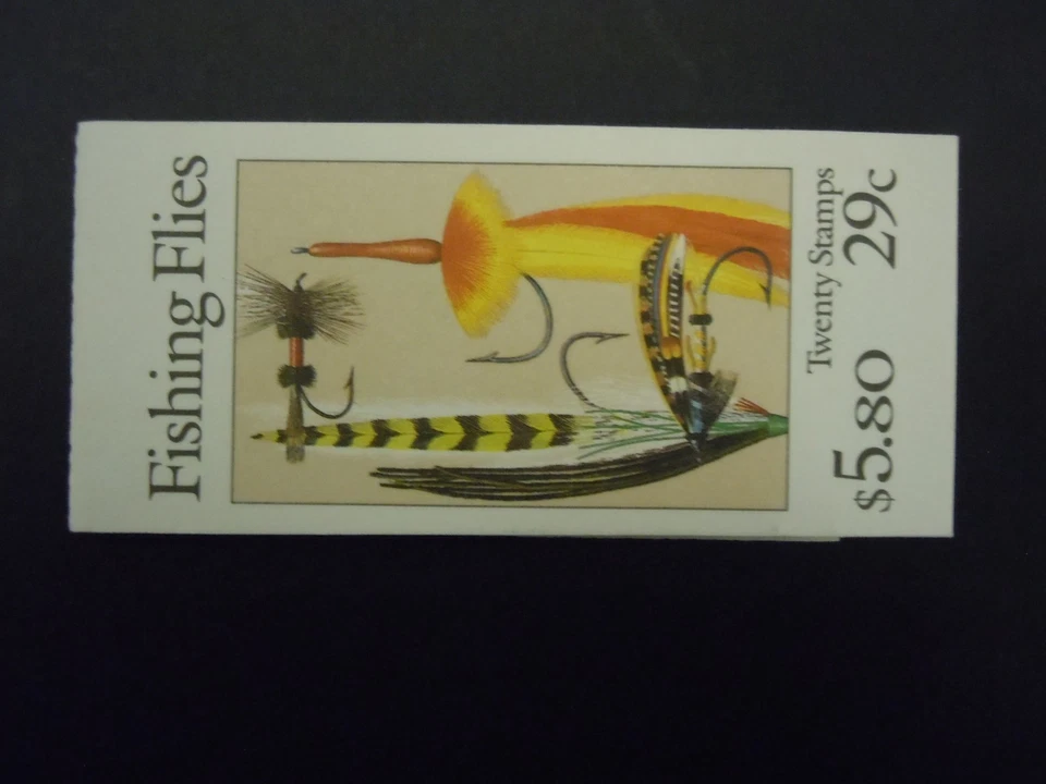 BK 189 29c Fishing Flies Booklet Un-Exploded MNH OG CV $35.00  - Image 1 of 1