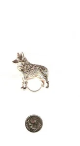 Schipperke Gold Plated Eye Glass Holder Scarf Pin Jewelry* - Picture 1 of 2