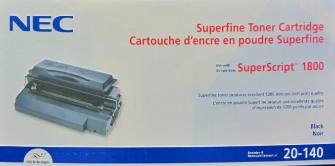 ¡Nuevo! Impresora NEC SuperScript 1800 original tóner negro 20-140  Foto 1 de 1