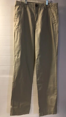 Crazy 8 мальчика хаки платье униформа брюки новый с Ярлыками! Плоская передняя часть, регулируемая талия 16 D19 - Изображение 1 из 4