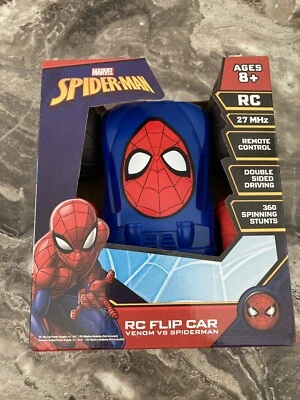 Marvel Spider-Man Venom Vs Spiderman Controle Remoto RC Flip Car NOVO - Imagem 1 de 4