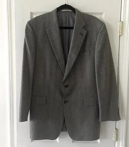 BURBERRY London Mens English Grey Houndstooth Kensington Wool Jacket Blazer 44L - Picture 1 of 14