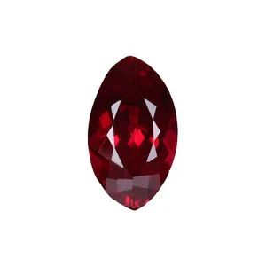 14 Carat Imitation Marquise Shape Red Color Sri Lanka Ruby Gemstone for Pendant - Picture 1 of 7