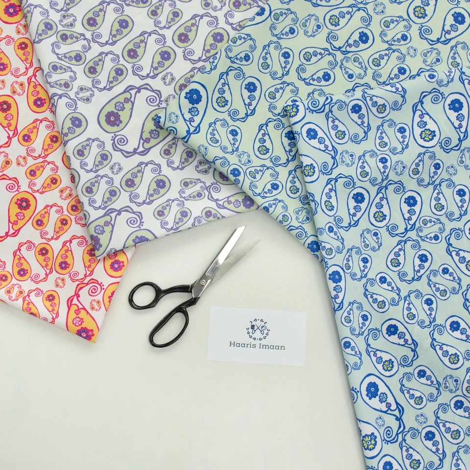 HAARIS IMAAN Bohemian Print Upholstery Fabric Outdoor Water Resistant Cushion Curtain Craft