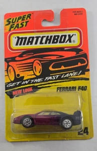 Matchbox Superfast #24 Ferrari F40 Purple 1:64 Sealed - Picture 1 of 6