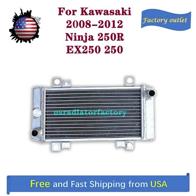 Nuevo radiador de aluminio apto para Kawasaki Ninja 250R EX250J 2008-2012 Foto 1 de 3