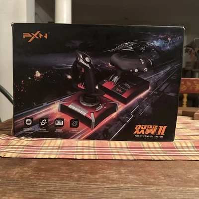 PXN 2119II for PC Red Black Flight Simulator Controls Brand New - Image 1 of 4