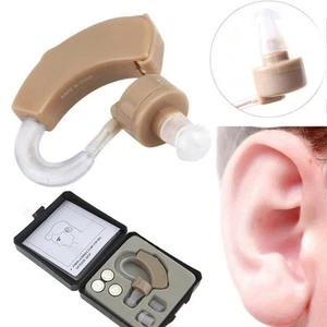 1Pcs Digital Hearing Aid Adjustable Behind Ear Sound Voice Amplifier w/ Batterie - Picture 1 of 6