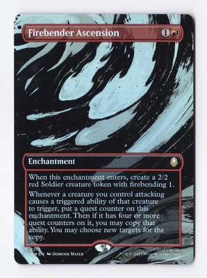 Firebender Ascension (Borderless Foil) (R) MTG Avatar: The Last Airbender (TLA) - Image 1 of 2