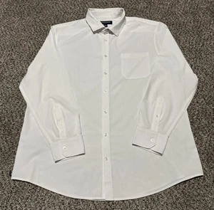 Mizzen + Main Leeward Size XL X-Large Classic No Tuck White Button Dress Shirt - Picture 1 of 8