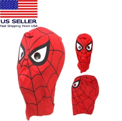 Superhero Spiderman Mask Costume for Boys Girls Kids Toddlers Birthday Decor - Image 1 of 4
