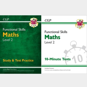 2023 EXAM Functional Skills Maths Level 2 Study Book & Practice Tests - Picture 1 of 12