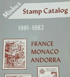 1981-1982 France Monaco Andorra Minkus Stamp Catalog Book Philately - Picture 1 of 10