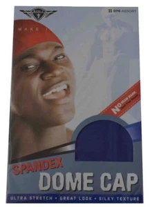 Paquete de 2 piezas de gorra cúpula de spandex azul real King J - Imagen 1 de 1