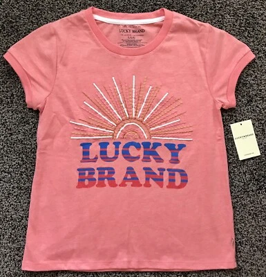 NWT very cute LUCKY BRAND “Sunshine” Youth girls shirt size: L, $28 - Image 1 of 4