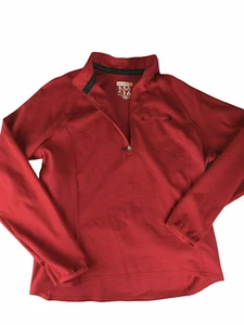 Cannondale Brand Cycling Athletic Half-Zip / 1/4 Zip Pullover. Red Women's Large - Picture 1 of 10