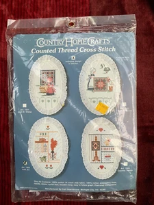 VNTG country home crafts counted thread cross stitch folk Art #1005 - Picture 1 of 2
