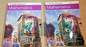 i Ready Classroom Mathematics Grade 7 Volumes 1 & 2 Student Edition Textbook Set - Imagen 1 de 3