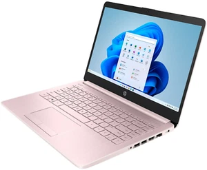 HP Stream Laptop 14" Micro-Edge HD Celeron N4120 16GB 64GB eMMC Cam Win11S Pink - Picture 1 of 9