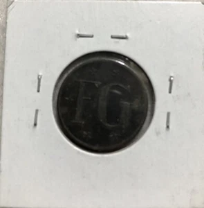 Vintage (FG) Double Sided Embossed Token - Picture 1 of 2