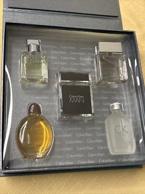 Набор из 5 предметов Calvin Klein - Eternity, Euphoria, Obsession, MAN, CK1 - 0,50 унции/15 мл - Изображение 1 из 4