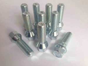 10 x Pernos de rueda de aleación extendidos para BMW + Mini's M14 x 1,25 40 mm de largo - Imagen 1 de 2