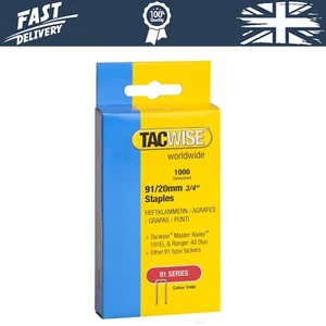 Grapas Tacwise tipo 91/20 mm para pistola grapa 1000 - Imagen 1 de 3
