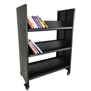 Returned Item Doublesided Metal Book Cart Library Cart - Picture 1 of 4