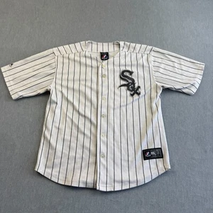 Vintage Chicago White Sox Jersey Men Small Majestic Pinstripe #20 Carlos Quentin - Picture 1 of 10