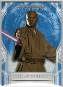 STAR WARS 2018 TOPPS MASTERWORK BLUE PARALLEL BASE 3 MACE WINDU