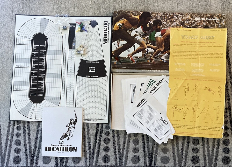 Sports Illustrated TRACK MEET Decathalons Greatest Game Time Inc April House ‘73 - Image 1 of 4