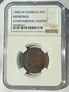 Mombasa PICE 1888 C NGC AU Details - Bild 1 von 2