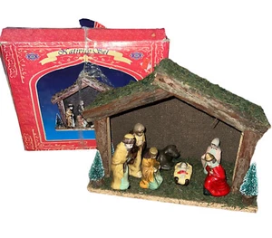 8 Piece Porcelain Nativity Set~Midwestern Home Products Vintage With Box - Picture 1 of 13